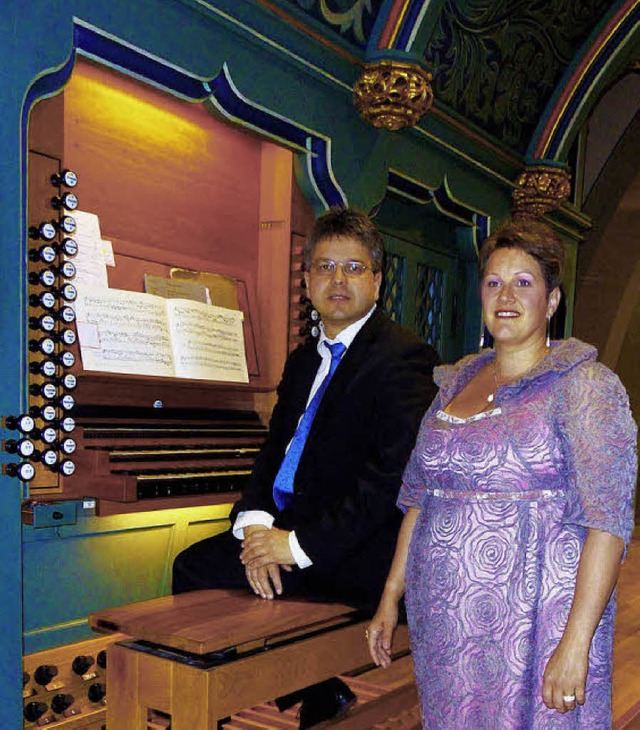 Sopranistin Martje Vande Ginste und M...er berhrten mit marianischen Hymnen.   | Foto: Sigurd Kaiser