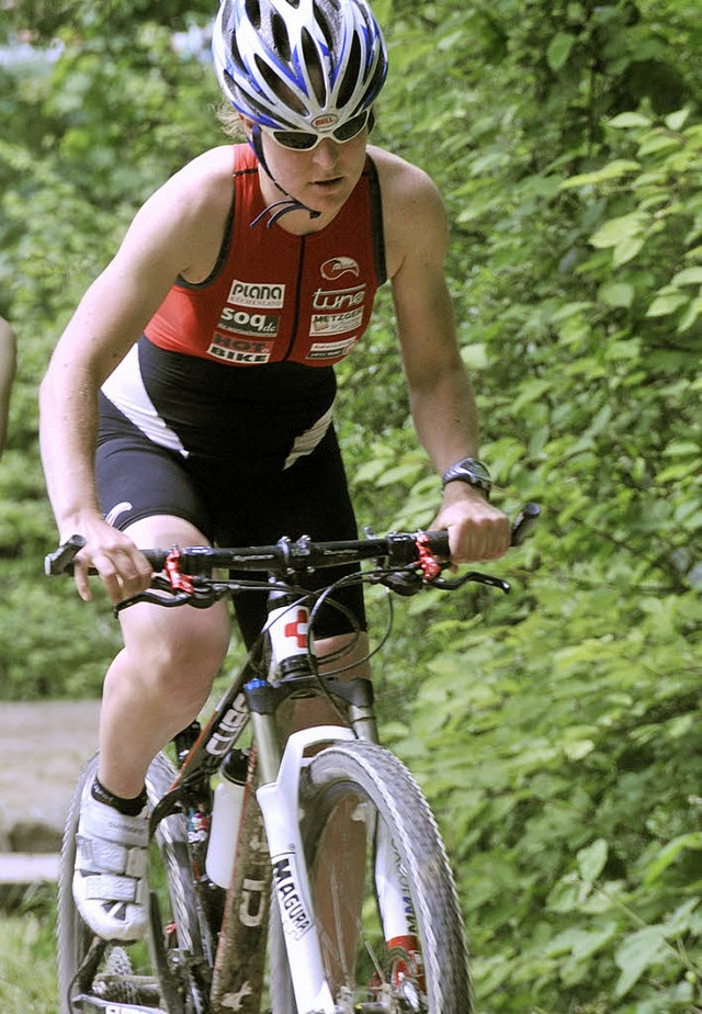 Die Siegerin beim FT-Crosstriathlon:  Simone Schwarz (TNB Malterdingen)   | Foto: Murst