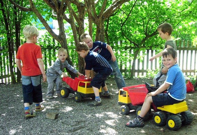 Bald knnen die Kindergartenkinder in Hausen noch lnger spielen und lernen.   | Foto: archivfoto: angelika schmidt