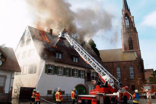 Feuer im evangelischen Pfarrhaus