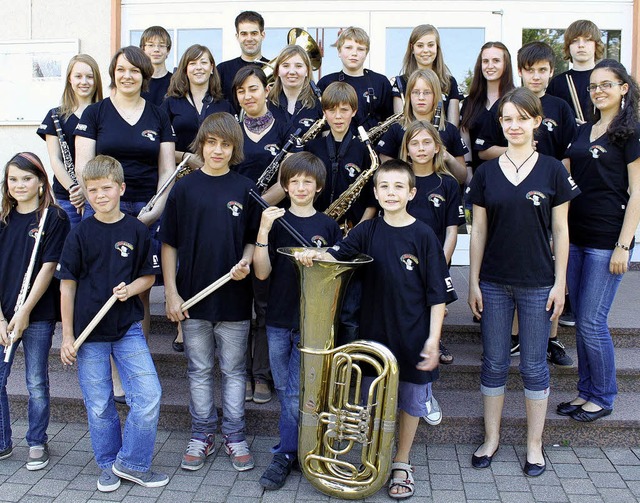 Das neu gegrndete Juniororchester der... seinen ersten ffentlichen Auftritt.   | Foto: Adelbert Mutz