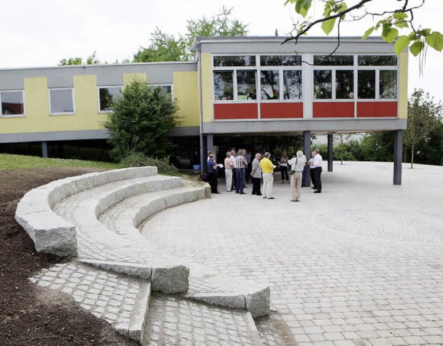 Der Schulhof in Heiligenzell ist neu gestaltet.   | Foto: christoph breithaupt