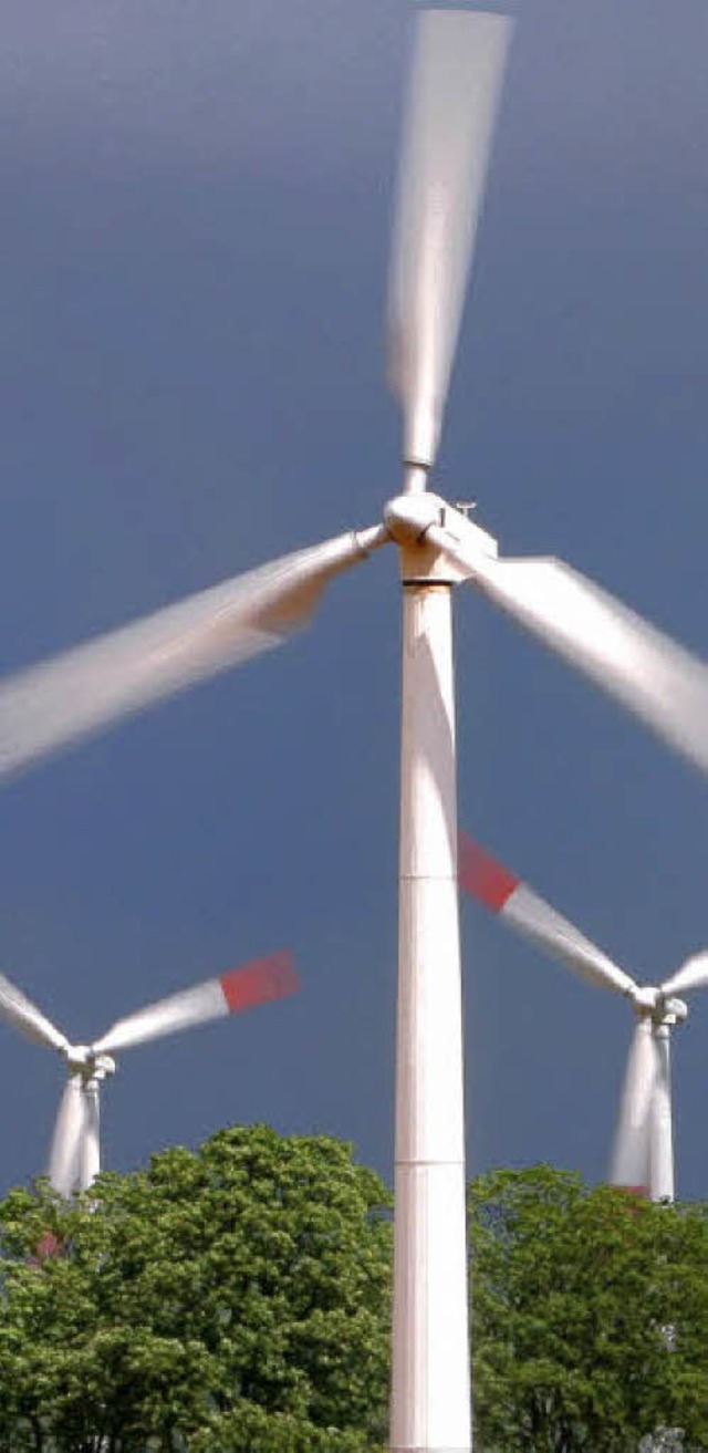 Fr die Windkraftnutzung am Blauen hat... Gemeinderat einstimmig ausgesprochen.  | Foto: dpa