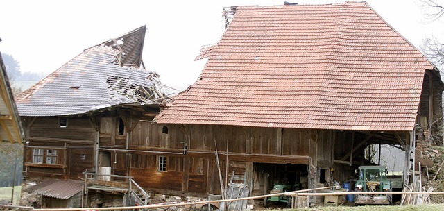 Einer Ruine gleicht der alte Fischkast...ch dem Einsturz eines Teils des Dachs.  | Foto: archivbild: heidi fssel