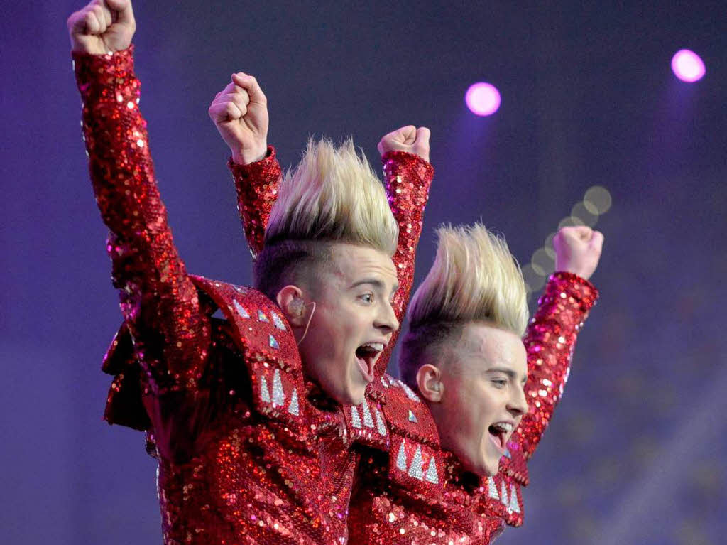 Im Finale: Jedward aus Irland