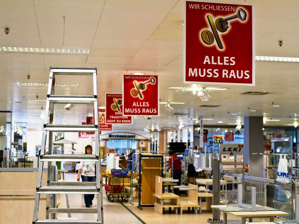 Das Kaufhaus Blum in Rheinfelden schliet nach 80 Jahren