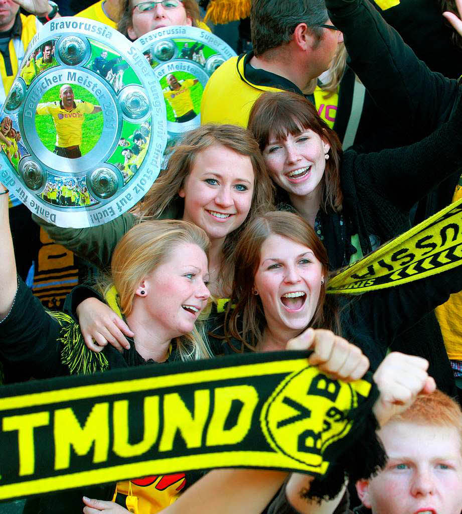 Groe Party in schwarz-gelb: Der BVB ist deutscher Meister.