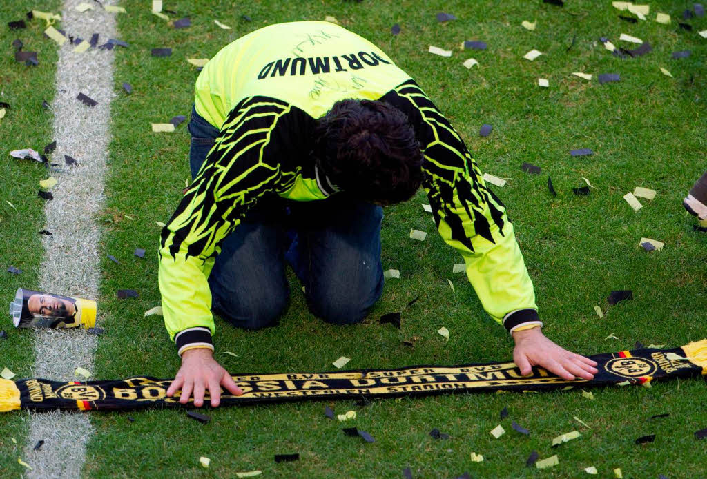 Groe Party in schwarz-gelb: Der BVB ist deutscher Meister.