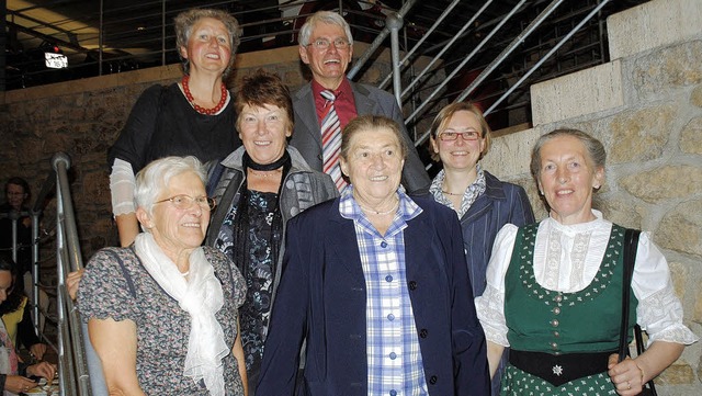 Das erste Zusammentreffen der vier Pro...aschen und Maria Schuler (von links).   | Foto: Beatrice Ehrlich