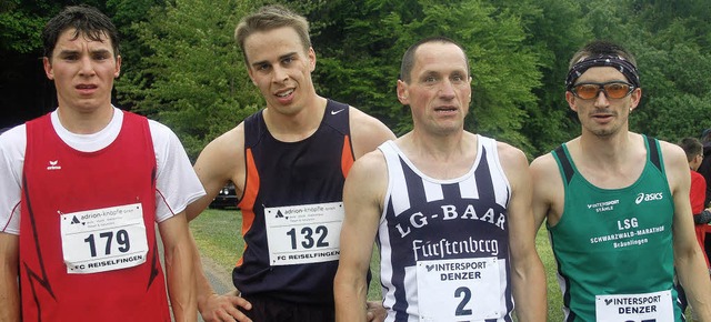 Tagessieger beim 13. Lauf an der Wutac...ich und Alexander Grigo (von links).    | Foto: Helmut Junkel