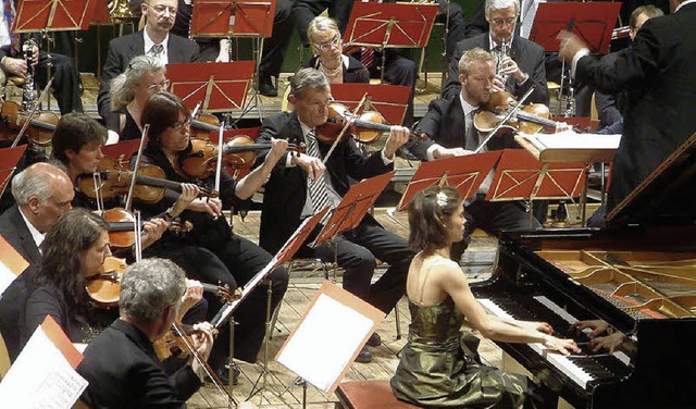 Die Weiler Orchestergesellschaft und d...beim Frhjahrskonzert in Rheinfelden.   | Foto: Roswitha Frey