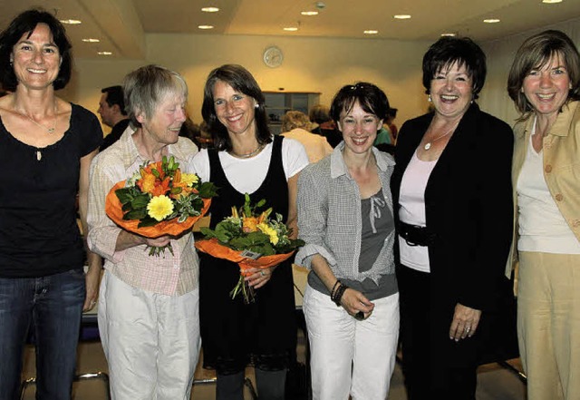 Grund zur Freude: Das SkF-Team mit Gee..., Karin Hartmann und Angelika Bruns.    | Foto: Sabine Model