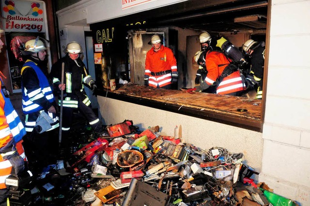 Brand in einem  Internetcafe in Lahr  | Foto: Wolfgang Knstle