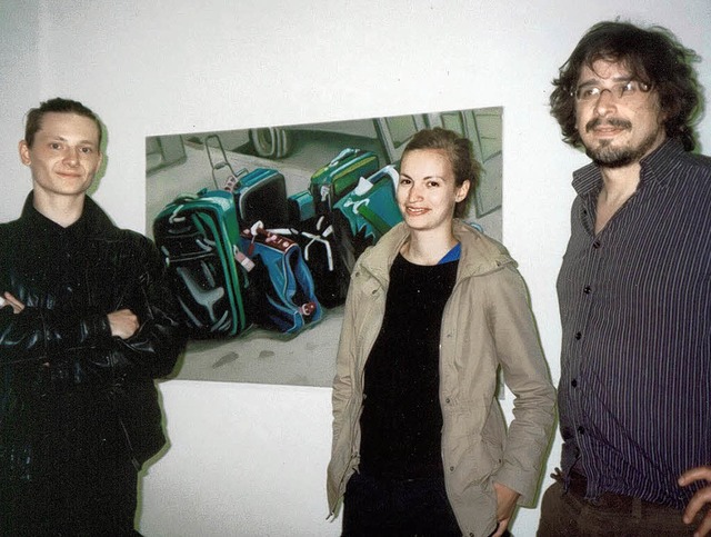 Jan Gemeinhardt, Anita Blagoi und Phil...sstellung im Kunstverein Kirchzarten.   | Foto: Grosholz