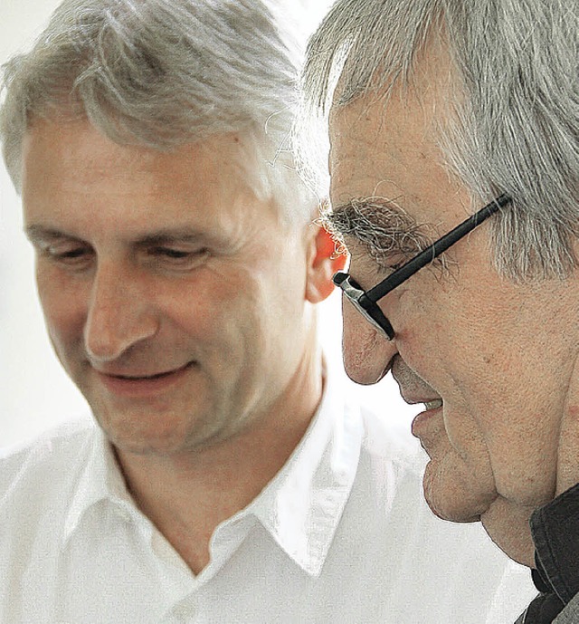 Gerhard Zickenheiner und Hans Gdemann (rechts).  | Foto: Willi Adam