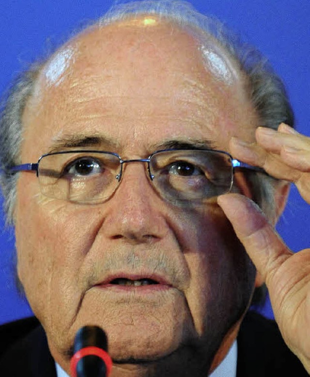 Joseph  Blatter: Hat er den richtigen Durchblick bei der Fifa?  | Foto: dpa