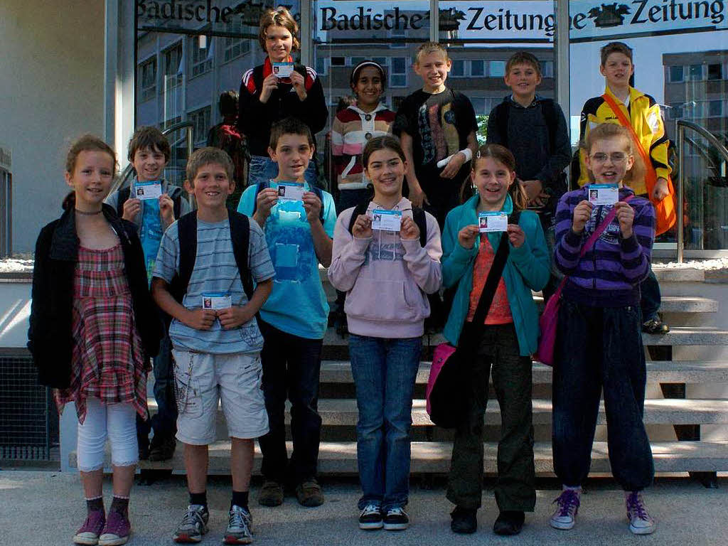 Die Klasse 4 der Karl-Friedrich-Schule aus Emmendingen mit ihrer Lehrerin Dorothea Halter