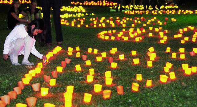 Lichterglanz am Abend: im Lahrer Stadtpark  | Foto: W.Knstle