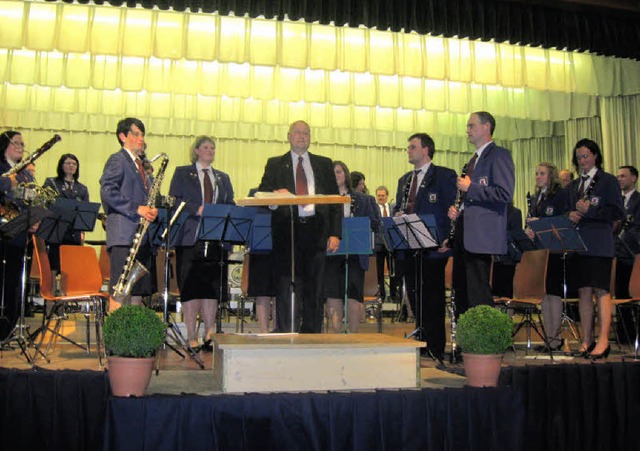 Kapelle Obertwinden beim Frhjahrskonzert in Oberwinden am Samstag  | Foto: Gnter Bank