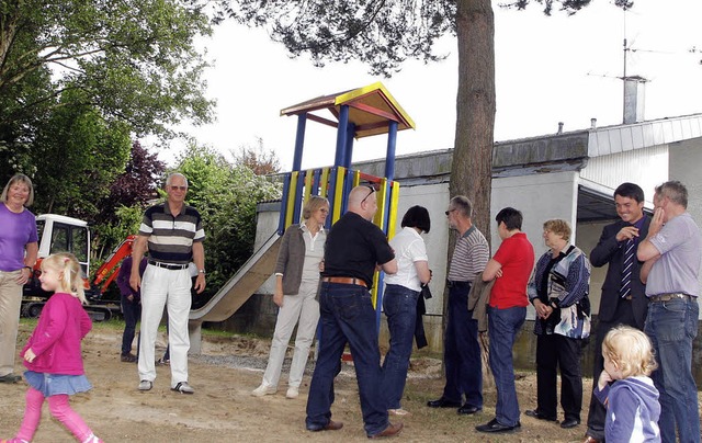 Der Spielplatz im Wohngebiet Mhlenpfa...Anwohnern zur Benutzung frei gegeben.   | Foto: heidi fssel