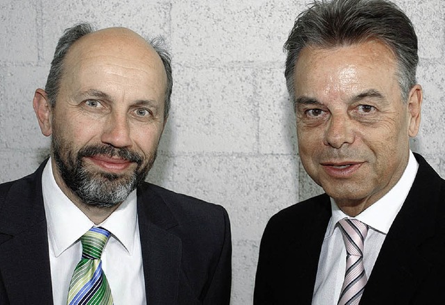 Manfred Hlzl (links) und Kurt Grieshaber   | Foto: BZ