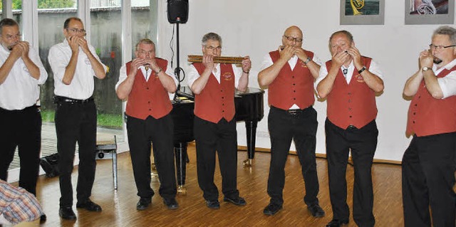 Die sieben &#8222;Munteren Hallodris&#...tweil den Domhof in einen Konzertsaal.  | Foto: Norbert Sedlak