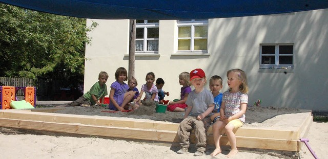 Der grte Teil der Kinder im Kinderga...in, aus  Eimeldingen kommt kein Kind.   | Foto: Frey