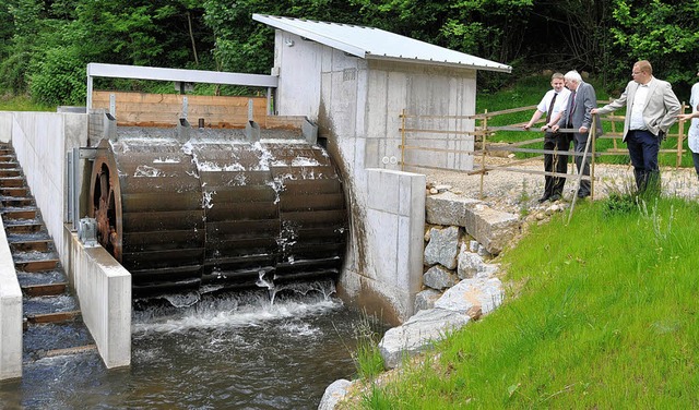 Saubere Energiegewinnung aus den Flute...rdrach: die private Wasserkraftanlage   | Foto: e-werk