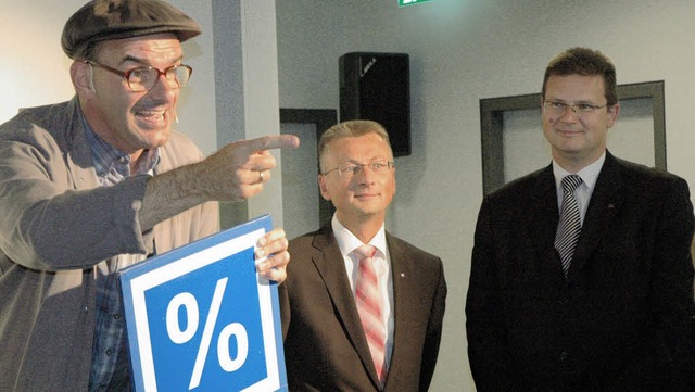 Unterhaltsames zur Einweihung der neue...nn und Klaus-Werner Kroll (von links)   | Foto: Stefan Sahli