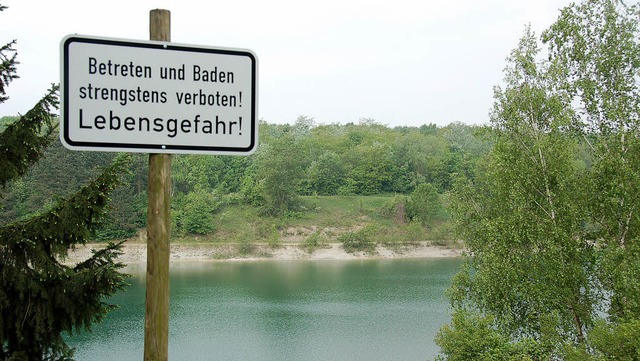 Idyllisch, aber auch gefhrlich ist der Baggersee in Zienken.   | Foto: Luisa Vetter
