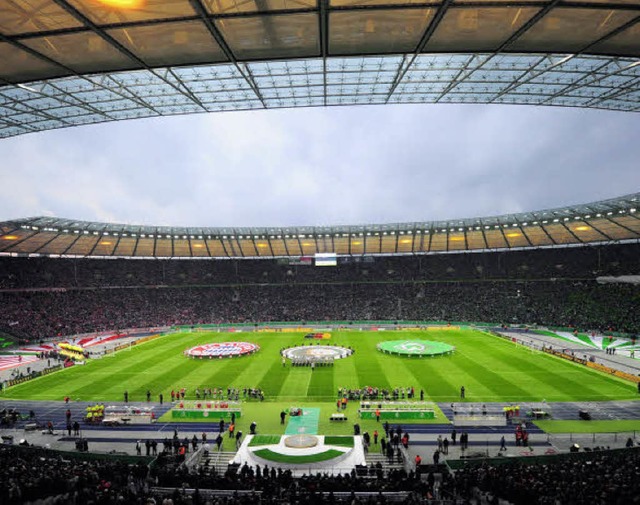 Heimat des DFB-Pokalendspiels: das Berliner Olympiastadion  | Foto: dpa