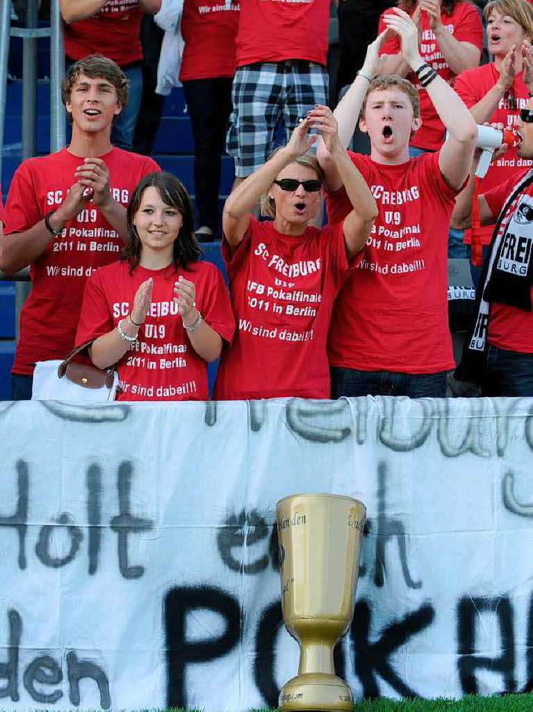 Finale um den DFB-Junioren-Vereinspokal in Berlin zwischen dem SC Freiburg und Hansa Rostock. Endstand: 7:5 n.E. fr die Breisgauer.