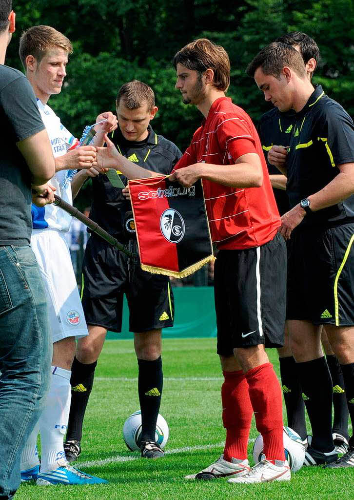 Finale um den DFB-Junioren-Vereinspokal in Berlin zwischen dem SC Freiburg und Hansa Rostock. Endstand: 7:5 n.E. fr die Breisgauer.