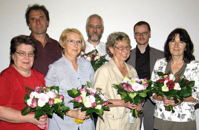 Ehrungen beim Kirchenchor in Riegel: V...Jochen Bsch und Annemarie Schwrzle.   | Foto: Helmut Hassler