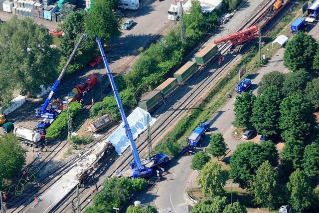 Zugunglück in Müllheim bremst weiterhin den Bahnverkehr
