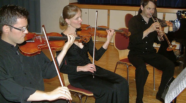 Das Cyprian Ensemble mit Solotrompeter...ann beim Debtkonzert in Rheinfelden.   | Foto: Roswitha Frey