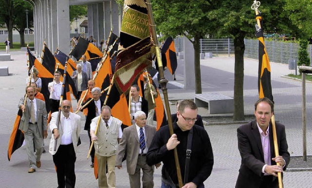 Von Waldkirch bis Wyhlen waren Bannert...on der Stadtkirche zur Malteserhalle.   | Foto: Sabine Model