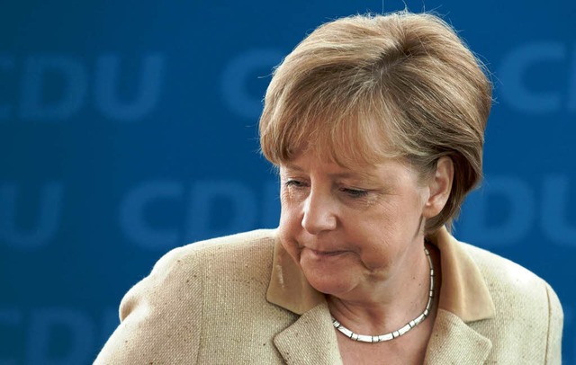 Angela Merkel sucht nach Erklrungen fr die Niederlagenserie.  | Foto: dapd