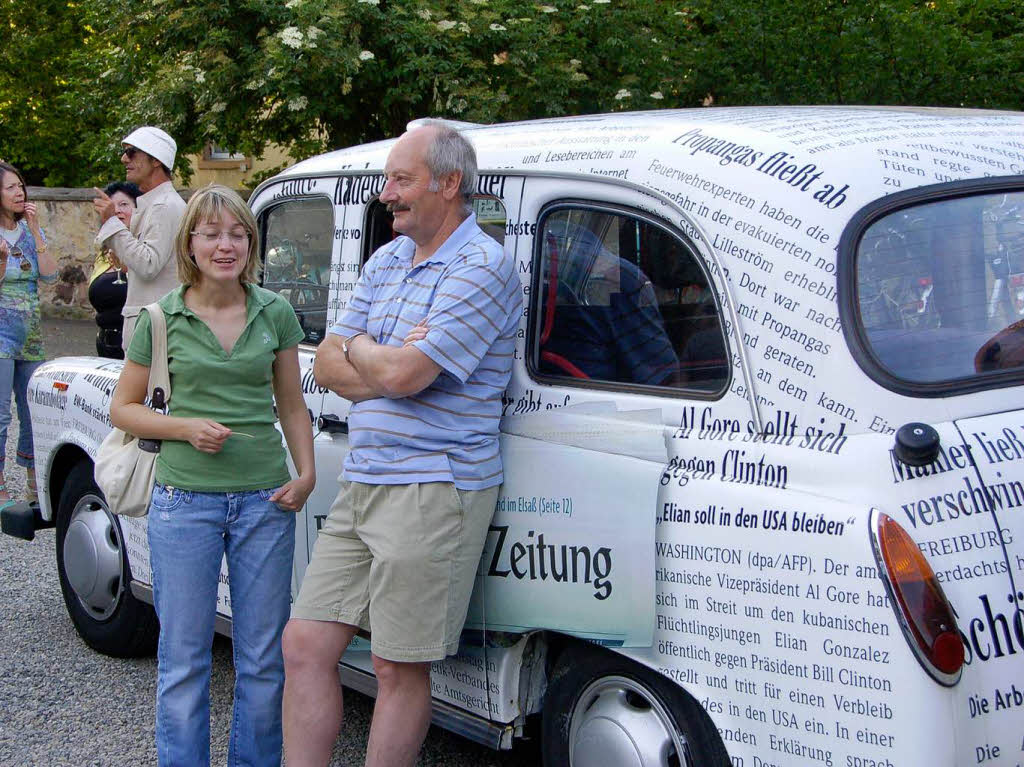 Das BZ-Taxi – auch zum Anlehnen geeignet.