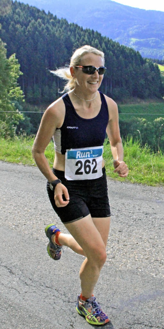 Sonja Lutz auf dem Weg zum Sieg.   | Foto: Stinn