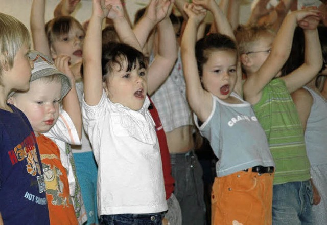 Freuen sich ber eine Aufstockung des ...des Murger Kindergartens St. Hildegard  | Foto: Archivfoto: Brigitte Chymo