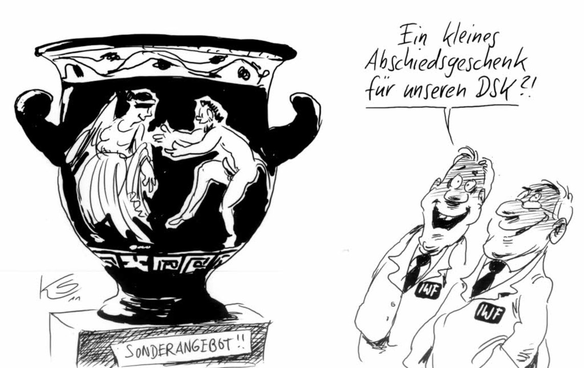 Schlussverkauf In Griechenland Karikaturen Badische Zeitung