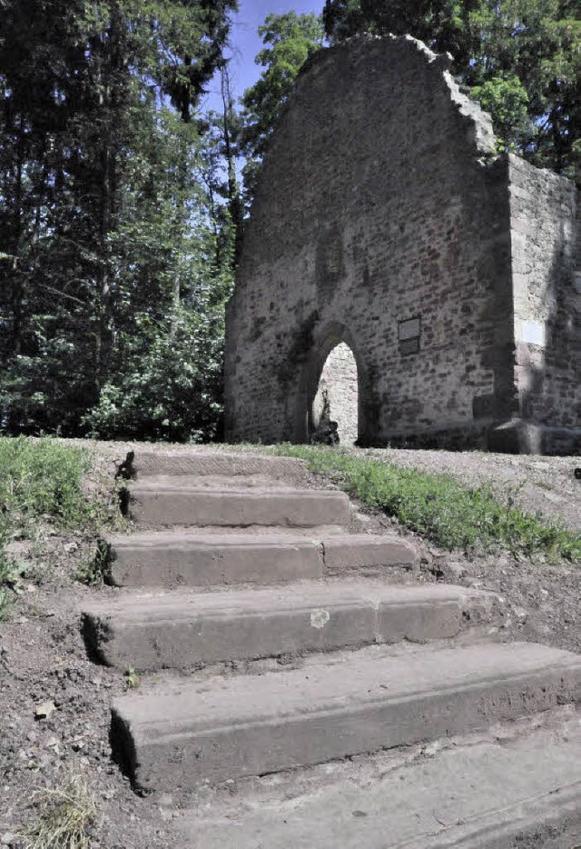 Fr Archologen Snden der Vergangenhe...ogensteinen wurde eine Treppe angelegt  | Foto: Markus Zimmermann