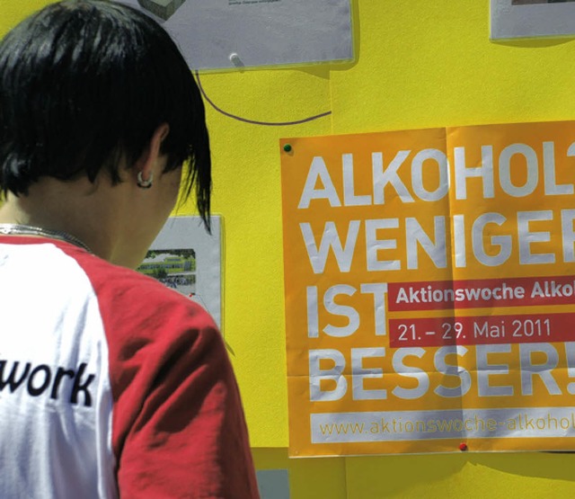 Aufklrung gegen Alkoholmissbrauch tut not.   | Foto: Siefke