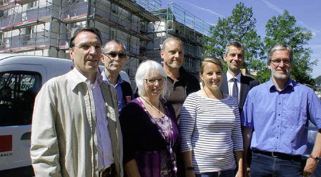 Das Schopfheimer Team der Wohnbau Lrr...d Willi Brunen (Soziales Management).   | Foto: Andr Hnig