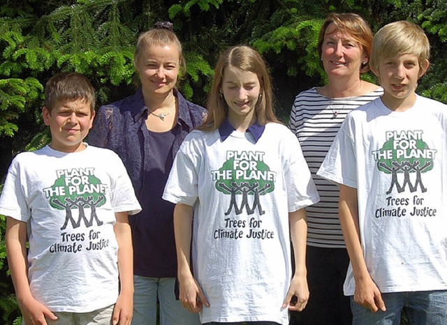 Junge Klimabotschafter aus Waldkirch.   | Foto: Sarah Duscha