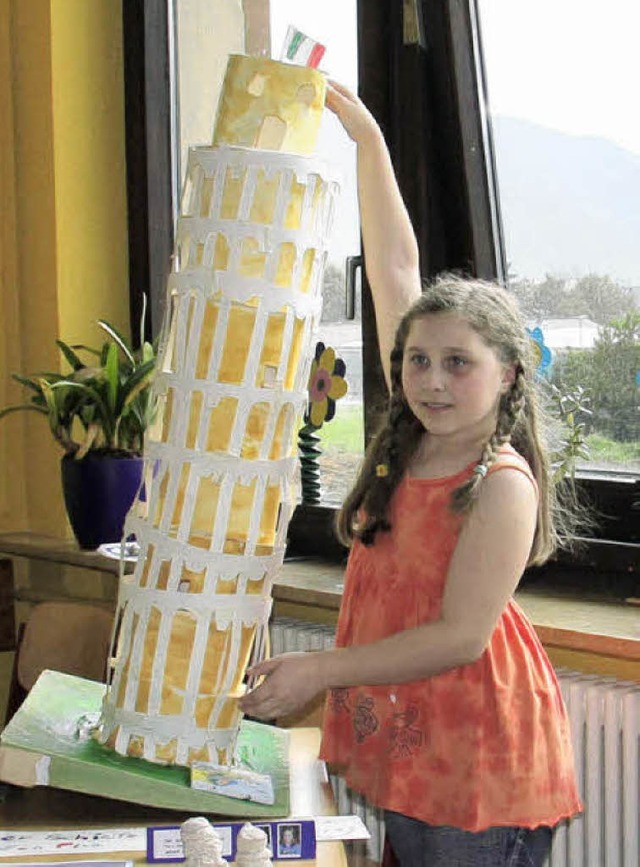 Ganz schn schief der Turm von Pisa, d...n aus anderen Lndern&#8220; entstand.  | Foto: Stefanie Sigmund