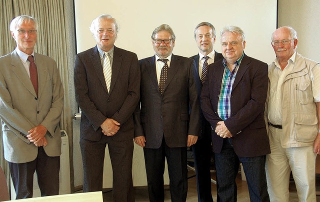 Markus Faulhaber (von links), Bruno Zi...e Wolfgang Findor und Rolf Zimmermann.  | Foto: Frank Kiefer