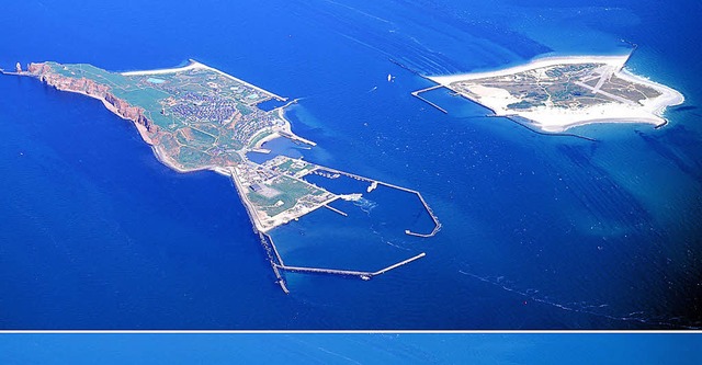 Sollen eins werden: Die beiden Helgoland-Inseln   | Foto: dpa