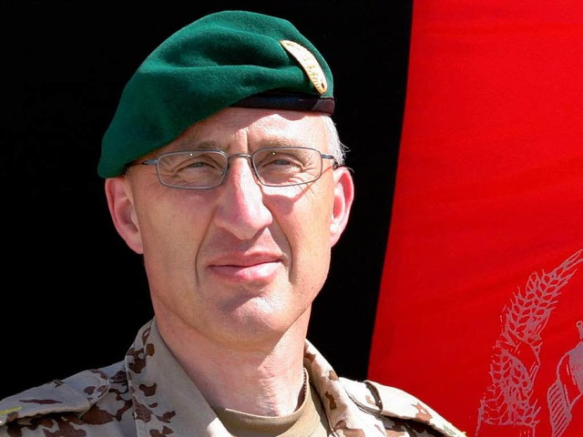 Der deutsche General Markus Kneip wurd... Anschlag in Nordafghanistan verletzt.  | Foto: dpa